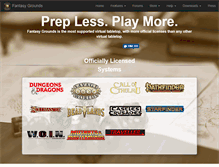 Tablet Screenshot of fantasygrounds.com